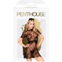 Комплект платье с баской, украшением и стрингами Penthouse - Poison Cookie Black L/XL