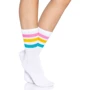 Носки женские в полоску Leg Avenue Pride crew socks Pansexual, 37–43 размер