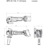 Болгарка (угловая шлифовальная) Metabo WPB 18 LT BL 11-125 Quick (613059850): Производитель Metabo