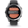 Смарт-часы Garmin Fenix E 47mm Stainless Steel with Black Silicone Band (010-03025-00) фото 10