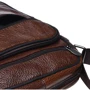 Мужская сумка планшет Borsa Leather коричневая (K18490-brown): Фактура Матовая, Зернистая