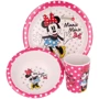 Набор посуды Stor gold Bamboo Set with Rim Minnie Mouse glam dots 3 пр.