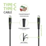 Кабель Intaleo Cable USB-C to USB-C 18W 1.2m Black (CBFLEXTT1): Тип USB-C - USB-C