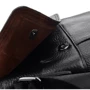 Чоловіча сумка планшет Borsa Leather чорна (1t8153m-black): Фактура матова, Зерниста