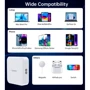 Зарядное устройство Choetech Wall Charger 2хUSB-C+2хUSB GaN 100W White (PD8008-EU-WH)