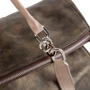 Жіноча дорожня сумка Laskara коричнева (LK10240-gold-green): Тип ручки Зі знімним ременем, З двома ручками, Плечовий ремінь, Довга ручка