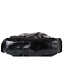Женская сумка хобо Laskara черная (LK-DM230-black-glossy): Фактура Глянцевая, Гладкая
