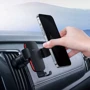 Держатель Baseus Car Holder Air Vent Metal Age 2 Gravity Black (SUJS000001) фото 5