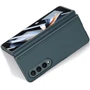 Аксесуар для смартфона GKK Leather Wallet with Stand Gray/Green для Samsung F936 Galaxy Fold 4: Тип накладка на заднюю часть