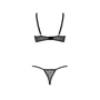 Комплект Passion MARINA SET WITH OPEN BRA black XXL/XXXL