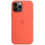 Чехол для iPhone Apple Silicone Case with MagSafe Nectarine (MN6D3) for iPhone 13 Pro Max: Цвет оранжевый