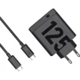 Зарядний пристрій Motorola Wall Charger USB-C GaN 125W з USB-C Cable 1m Black (SJMC1252)
