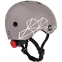 Шлем детский Scoot and Ride Коричневый с фонариком 45-51см (SR-181206-BROWNLINES)
