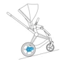 Шасси Cybex ePriam & каркас Rosegold с электродвигателем и аккумулятором (521002373) фото 6