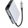 Адаптер Baseus Adapter Enjoyment USB-C to RJ45+USB3.0 HUB Gray (CATSX-B0G) фото 4