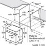 Духовой шкаф электрический Siemens HB634GBW1: Мощность подключения, Вт 3600