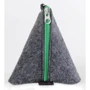 Универсальный чехол для наушников Red Point Pyramid Felt Grey/Green (МД.01.В.11.00.036.М)