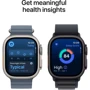 Apple Watch Ultra 3 GPS + Cellular 49mm Black Titanium Case with Black Titanium Milanese Loop - Medium (MF1Q4)