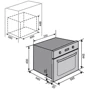 Духовой шкаф электрический Ventolux MWEO 39 G X: Размеры 59.2х59.5х56.7 см (ВxШxГ)