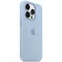Чехол для iPhone TPU Silicone case with Magsafe Sky for iPhone 14 Pro Max: Цвет голубой