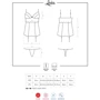 Корсет с подвязками для чулок Obsessive Lovica corset, XXL