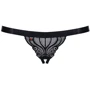 Кружевные стринги с интимным вырезом Obsessive 828-THC-1, L/XL