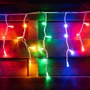 Електрогірлянди-штора LED вулична Yes! Fun, 80 ламп, IP 65, різнобарвна, білий провід