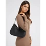 Женская сумка хобо GUESS ECO BRENTON HOBO черная (HWEVG839002-BLA): Тип ручки Длинная ручка, Со съемной ручкой