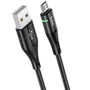 Кабель Hoco USB Cable to MicroUSB U93 2.4A 1.2m Black: Тип USB Cable - microUSB