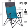 Крісло розкладне Uquip Becky Blue / Grey (244026): Максимально допустиме навантаження 120 кг
