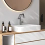 Смеситель для раковины Lefton Single-Hole Rotatable Faucet with Temperature Display-BF2204 Brushed Nickel фото 9