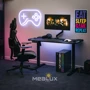 Стіл Mealux PowerDesk Carbon RGB з електрорегулюванням висоти (арт. EVO-201 Carbon/B)