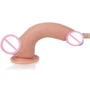 Фаллоимитатор с мошонкой LOVETOY 8" Dual layered Platinum Silicone Cock