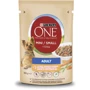 Влажный корм Purina ONE mini для активних собак малых пород с курицей морквью и зеленой фасолью 20х100г (12451536)