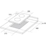 Варочная поверхность Pyramida PFE 302 BL B: Размеры для встраивания 10х27.3х49 см
