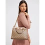 Жіноча сумка тоут GUESS NELL LOGO GIRLFRIEND SATCHEL світло-коричнева (HWSB8735070-LLR): Застібка Молния
