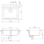 Кухонная мойка SCHOCK MONO N100 Polaris-99 (53026099): Материал Гранит