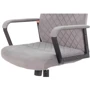 Крісло АКЛАС Авіс TILT Gray fabric Сіре (00127047): Оснащення С колесиками, С крестовиной, Подлокотники, Механизм качания