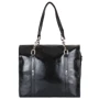 Женская сумка тоут Laskara черная (LK10201-black): Тип ручки Плечевой ремень, С двумя ручками, Со съемным ремнем