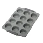 Форма Kamille для маффинов серый 38х26х3 см (KM-6039-GY)