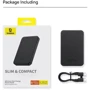 Внешний аккумулятор Baseus Power Bank 5000mAh Magnetic Wireless 20W Black (P10022107113-00) фото 12