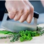 Нож Mezzaluna KitchenAid Universal с защитным чехлом для лезвия 15.2x2.4x11.6 см чёрный (KQG173OHOBE): Лезвие Нержавеющая сталь