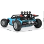 Дитячий двомісний електромобіль Bambi Racer Баггі, блакитний (JS3168EBLR-4(24V)): Максимальна швидкість, км/год 6