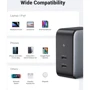 Зарядное устройство Ugreen Wall Charger 2xUSB-C CD254 GaN 100W Black (50327): Сила тока 2.4А и более