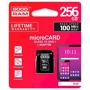 Карта памяти GOODRAM 256GB microSDXC Class 10 UHS-I U1 + adapter (M1AA-2560R12): Класс карты U1, UHS-I, Class 10