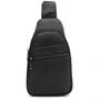 Мужская сумка-слинг Borsa Leather черная (K13295bl-black): Пол Мужской