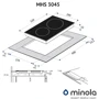 Варильна поверхня електрична Minola MHS 3045 KBL: Робоча поверхня склокераміка