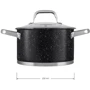 Кастрюля Aurora 20 см 3.8 л (AU 5593): Диаметр, см 20
