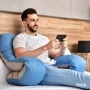 Подушка IDEIA U-shape П-подібна з наволочкою на блискавці 140х75х20 см (4820182650314): Матеріал чохла микрофибра