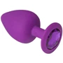Анальная пробка CRYSTAL Purple Silicone Amethyst, L